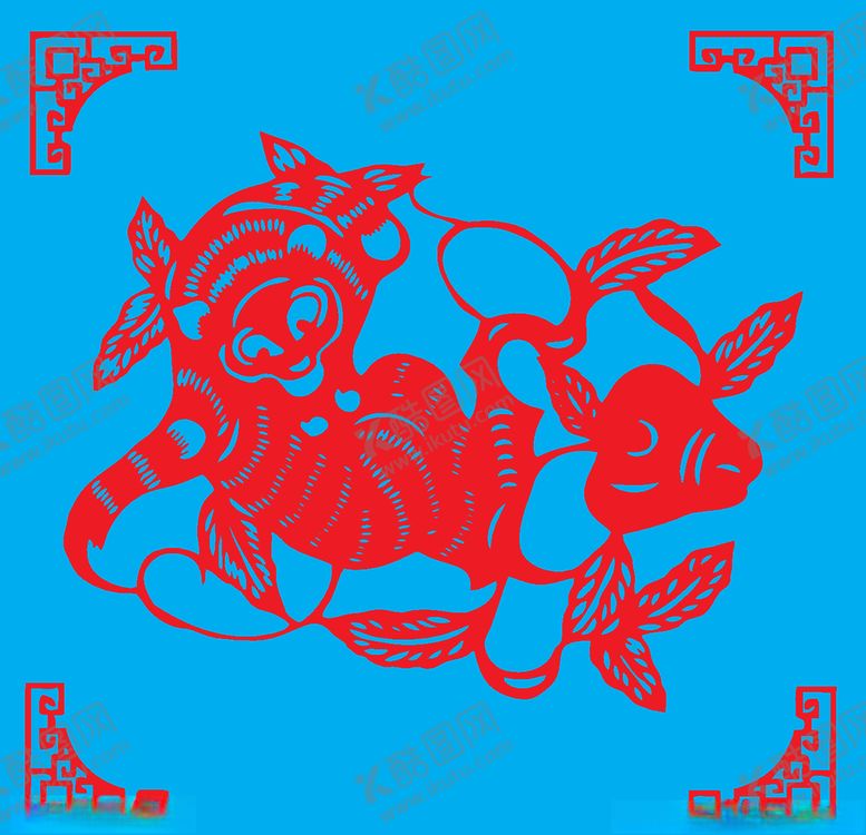 编号：42801909251507569313【酷图网】源文件下载-猴子剪纸