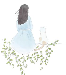 手绘女孩