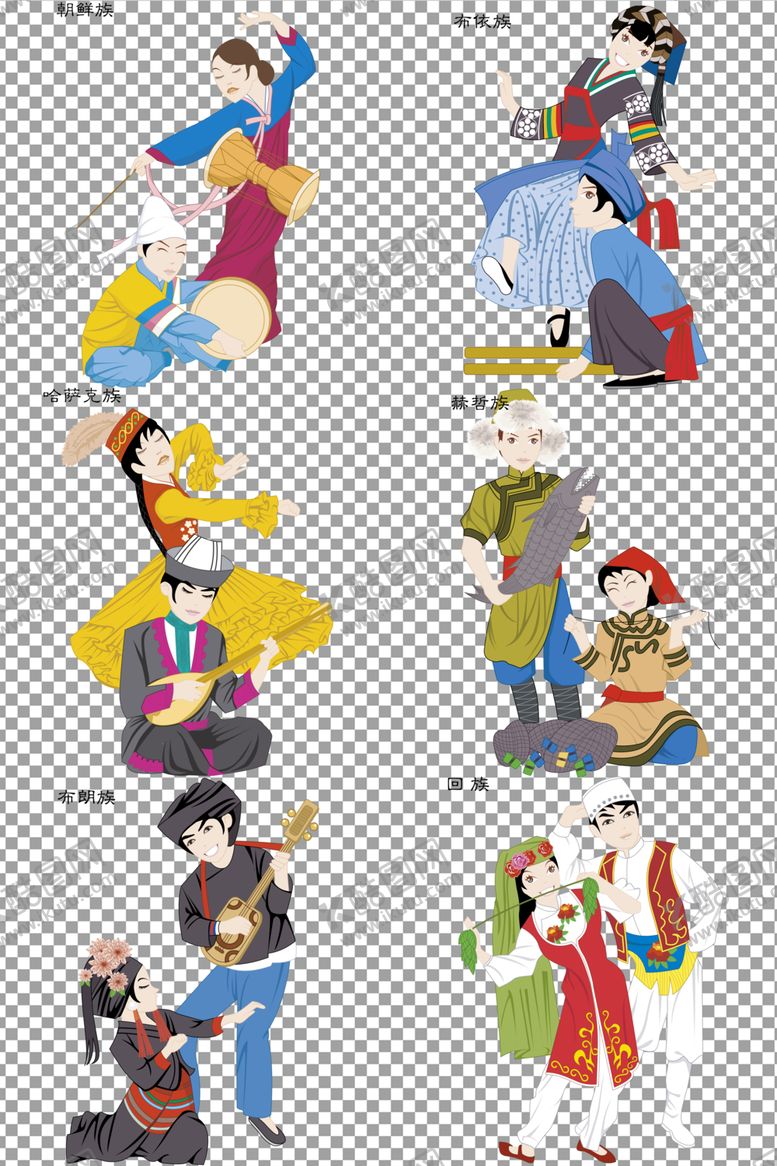 编号：25322209151502068583【酷图网】源文件下载-少数民族人物