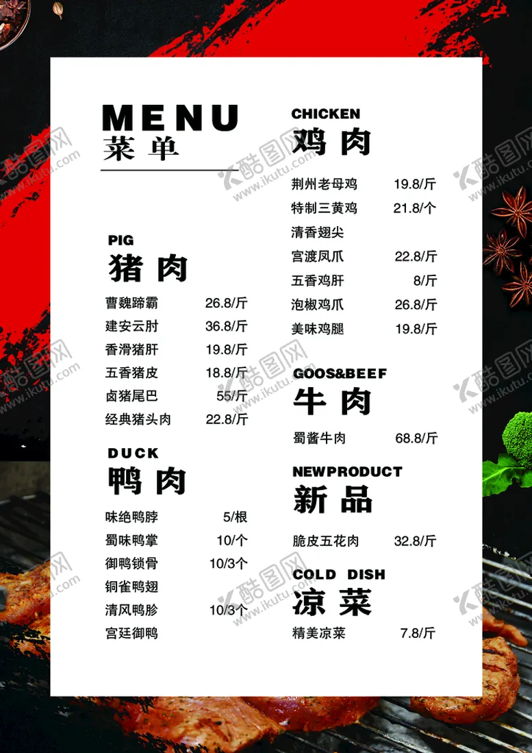 编号：29480910181518248883【酷图网】源文件下载-菜单