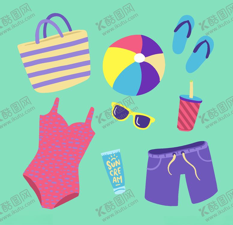 编号：82208407121203494466【酷图网】源文件下载-夏日元素