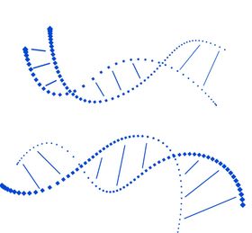 基因链 科技感 绿色 医学元素