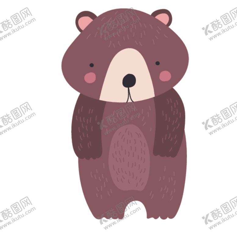 编号：77104307030733576881【酷图网】源文件下载-呆萌可爱创意动物设计