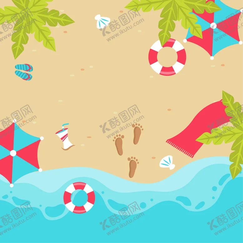 编号：66035711031415042481【酷图网】源文件下载-夏日沙滩背景 