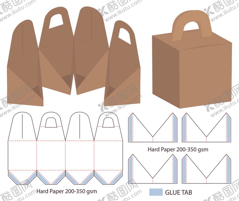 编号：53655710220245472257【酷图网】源文件下载-纸质包装盒刀模设计图