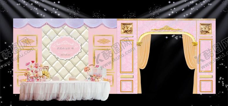 编号：27818509252227011332【酷图网】源文件下载-粉色迎宾区