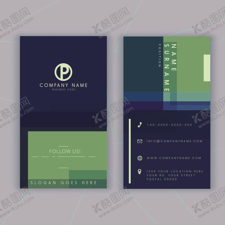 编号：81999810222028362671【酷图网】源文件下载-简约商务风格名片设计