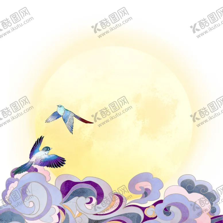 编号：13399704301917433479【酷图网】源文件下载-国潮手绘喜鹊