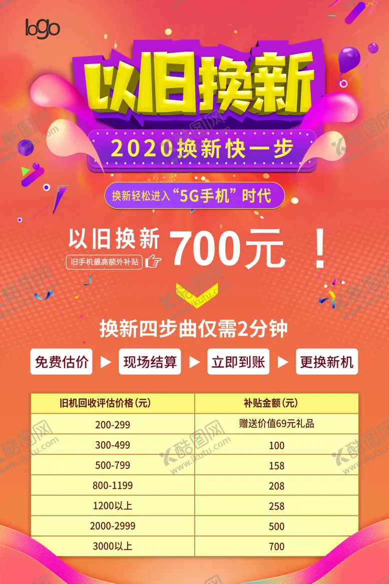 编号：48575512151315005878【酷图网】源文件下载-以旧换新