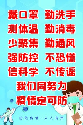 出门戴口罩公益宣传海报素材