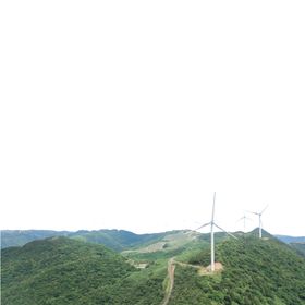 山脉绿色空旷清新海报素材