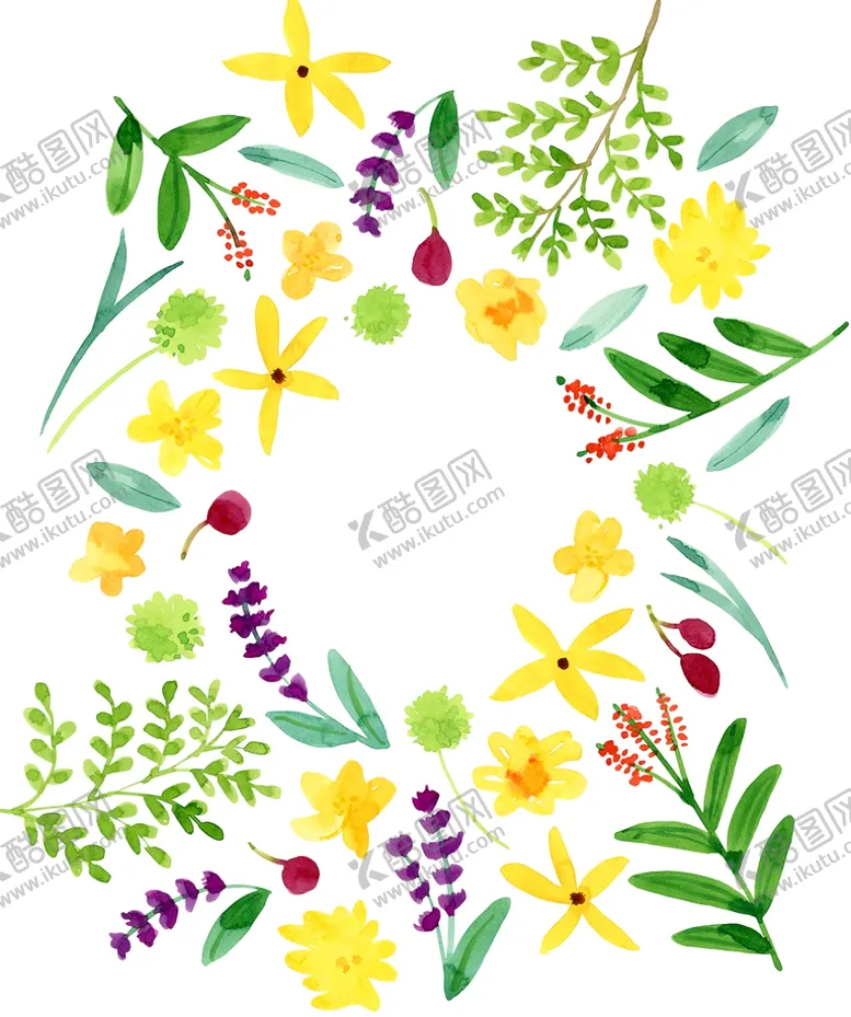 编号：66662005120431468098【酷图网】源文件下载-花草边框
