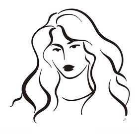 女孩简笔画