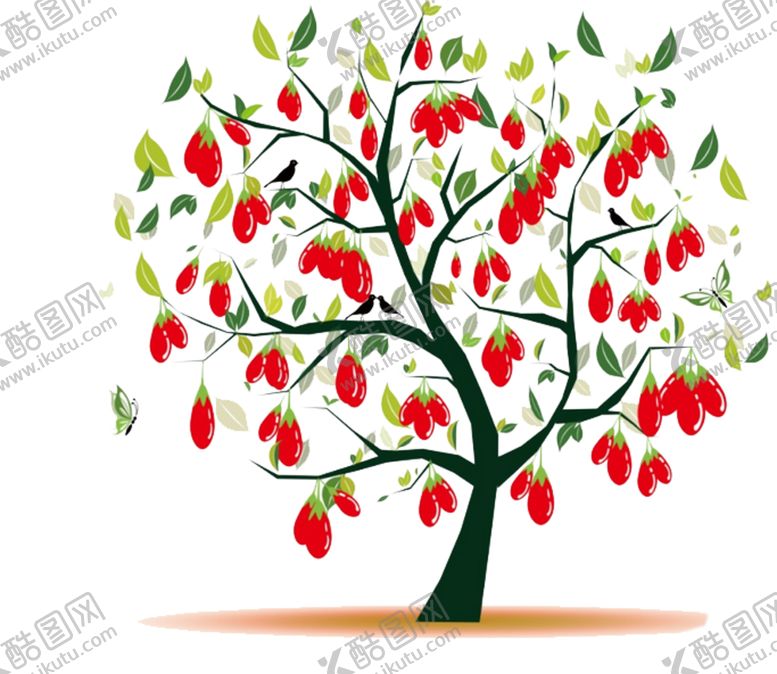 编号：73585409152023497039【酷图网】源文件下载-一颗枸杞树