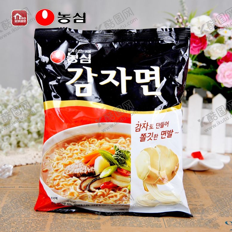 编号：45559809151808388197【酷图网】源文件下载-韩国农心土豆面5连包方便面