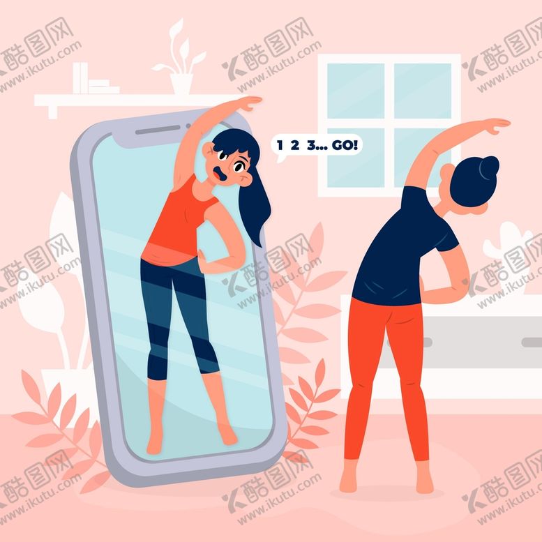 编号：89874110181046131413【酷图网】源文件下载-运动健身人物