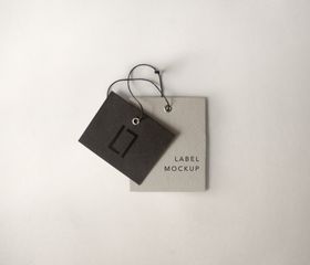 服装吊牌标签样机