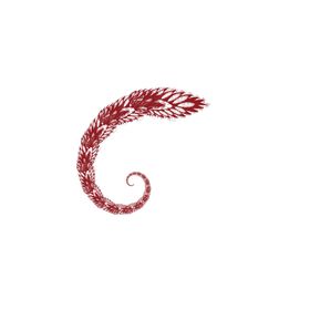 旋转图案红色花纹设计