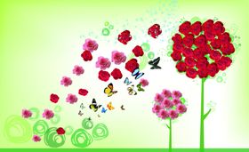 玫瑰花小清晰图案