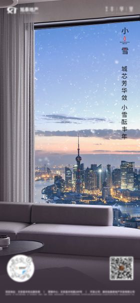 冬日节气毛绒系列海报