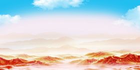 长城背景