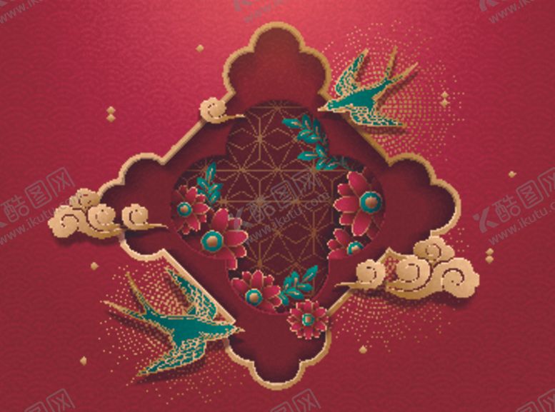 编号：52833004181455273446【酷图网】源文件下载-牛年新年喜庆红色富贵背景