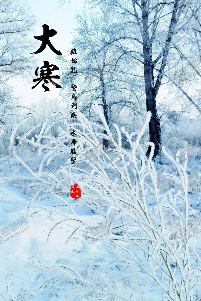 编号：76011512061248525298【酷图网】源文件下载-大寒海报