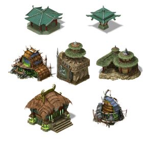 游戏房屋建筑物元素