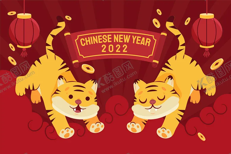 编号：86026011120826575258【酷图网】源文件下载- 虎年春节海报
