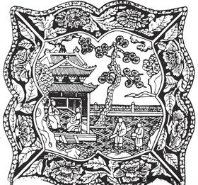 镂空花图案