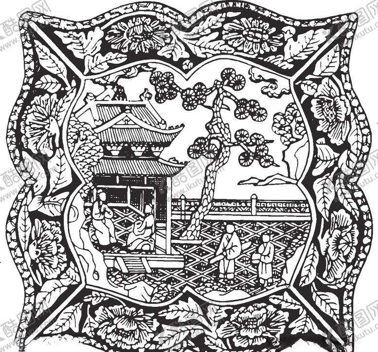 编号：34072006160616183707【酷图网】源文件下载-镂空花图案