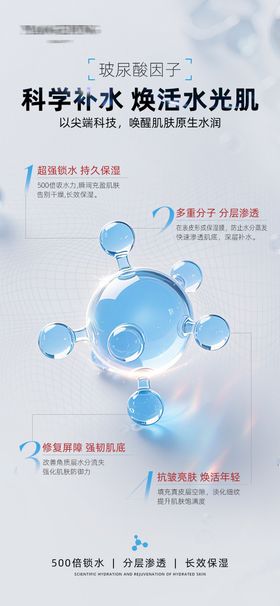 玻尿酸优肤产品护肤品详情页