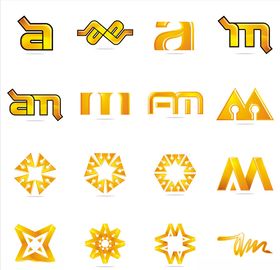 LOGO设计素材艺术个性娱乐标签美容logo