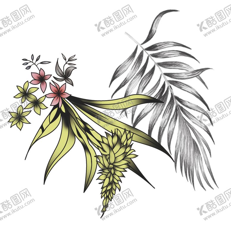 编号：85807709231454214366【酷图网】源文件下载-手绘花