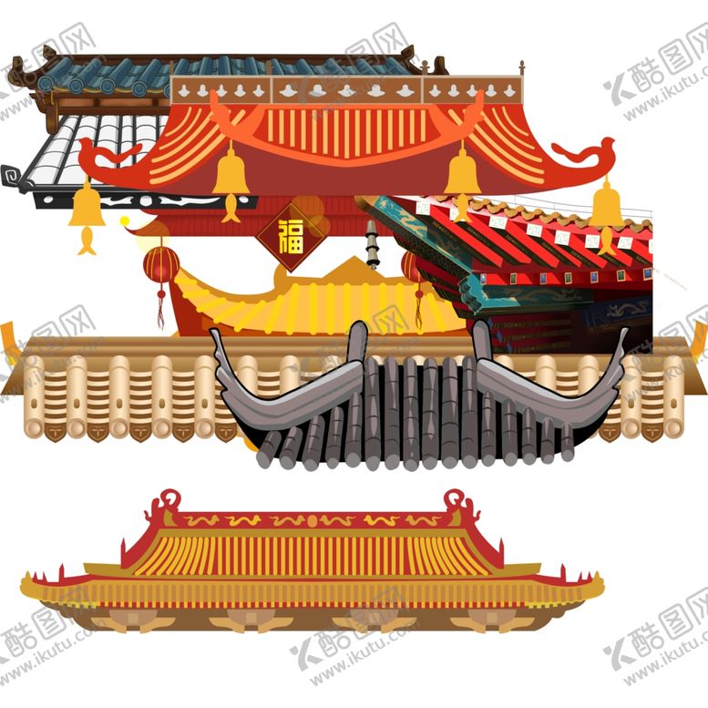 编号：30920309151334055982【酷图网】源文件下载-中式屋檐