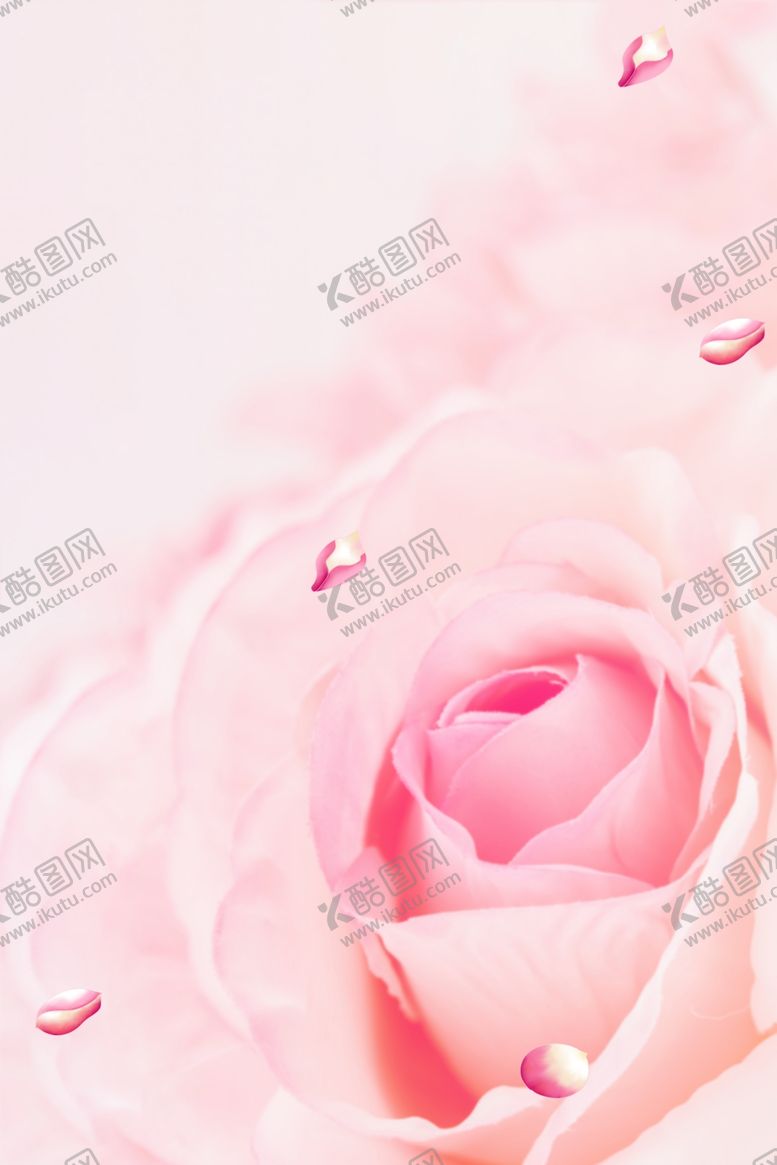 编号：82747010170424597772【酷图网】源文件下载-粉色玫瑰花背景