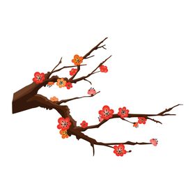 中国风水墨梅