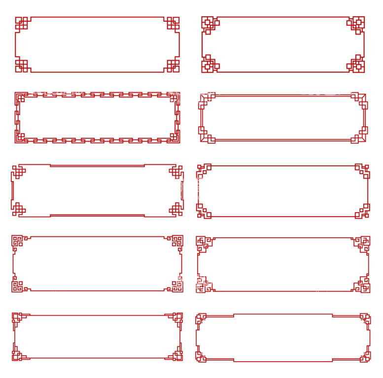 编号：92083410010850082964【酷图网】源文件下载-中式边框