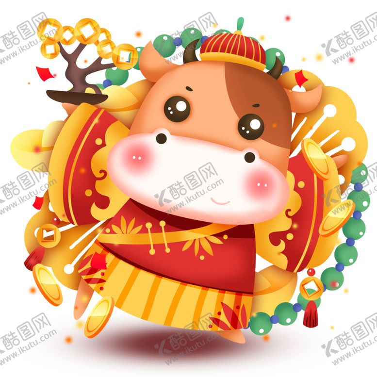 编号：97799910232236449779【酷图网】源文件下载-牛卡通形象(41)
