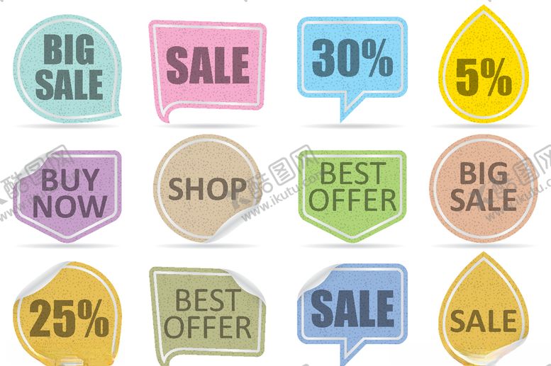 编号：77085310281831307150【酷图网】源文件下载-矢量标签素材