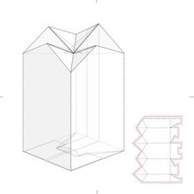 异型  日历外壳 纸盒刀版图