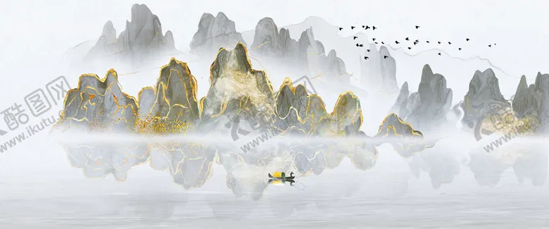 编号：09315609141219588014【酷图网】源文件下载-中国风山水背景