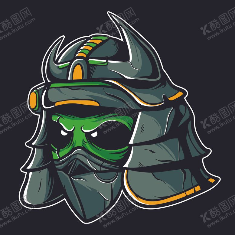 编号：49695709101556323256【酷图网】源文件下载-创意头像武士