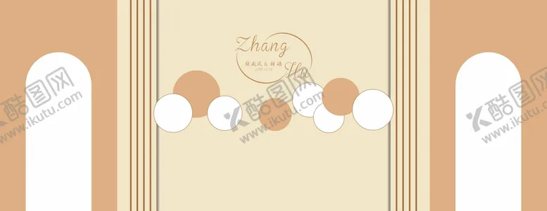 编号：57864310011658272813【酷图网】源文件下载-秋天色系婚礼舞台迎宾区背景