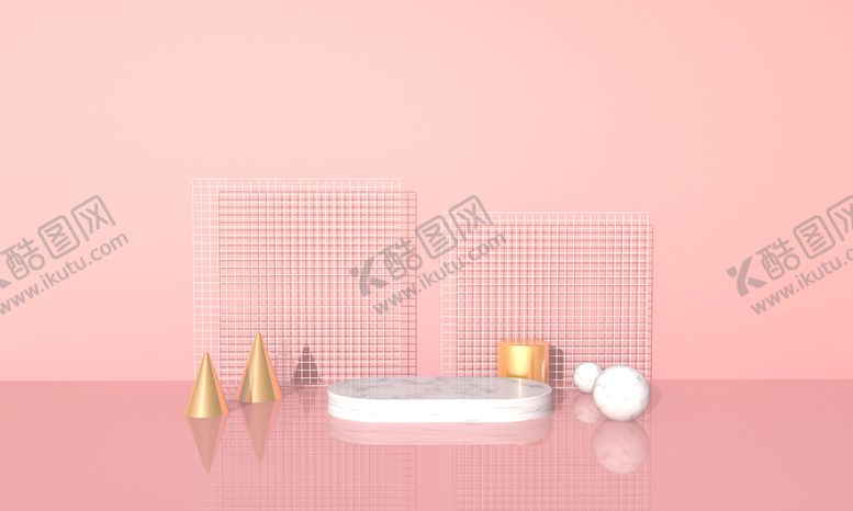 编号：93814609170955329614【酷图网】源文件下载-立体展台 C4D电商海报 台子