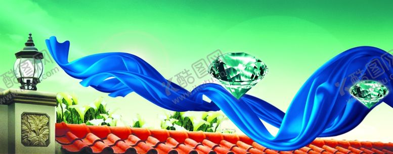 编号：55289004040313015109【酷图网】源文件下载-蓝色飘带