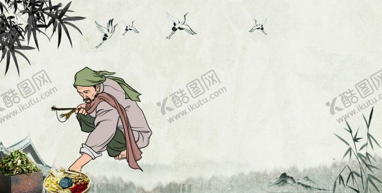 编号：11952005152116226703【酷图网】源文件下载-人物中式传统复古背景海报素材