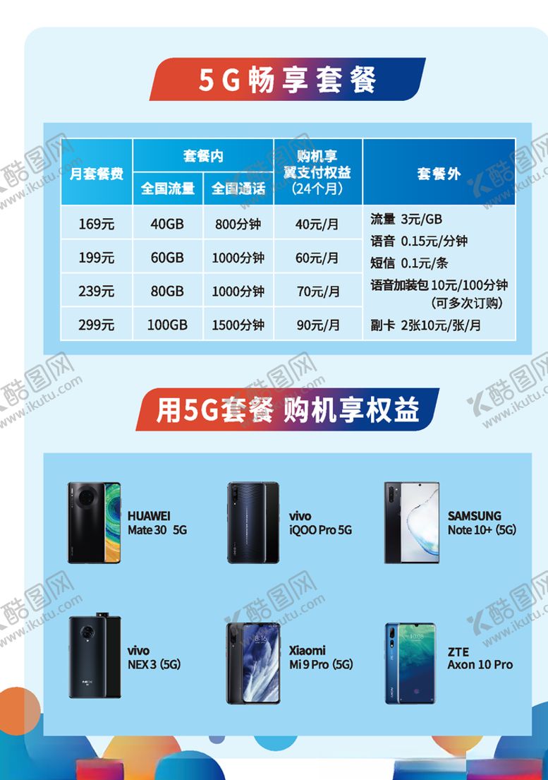 编号：86306409120651128932【酷图网】源文件下载-5G电信套餐