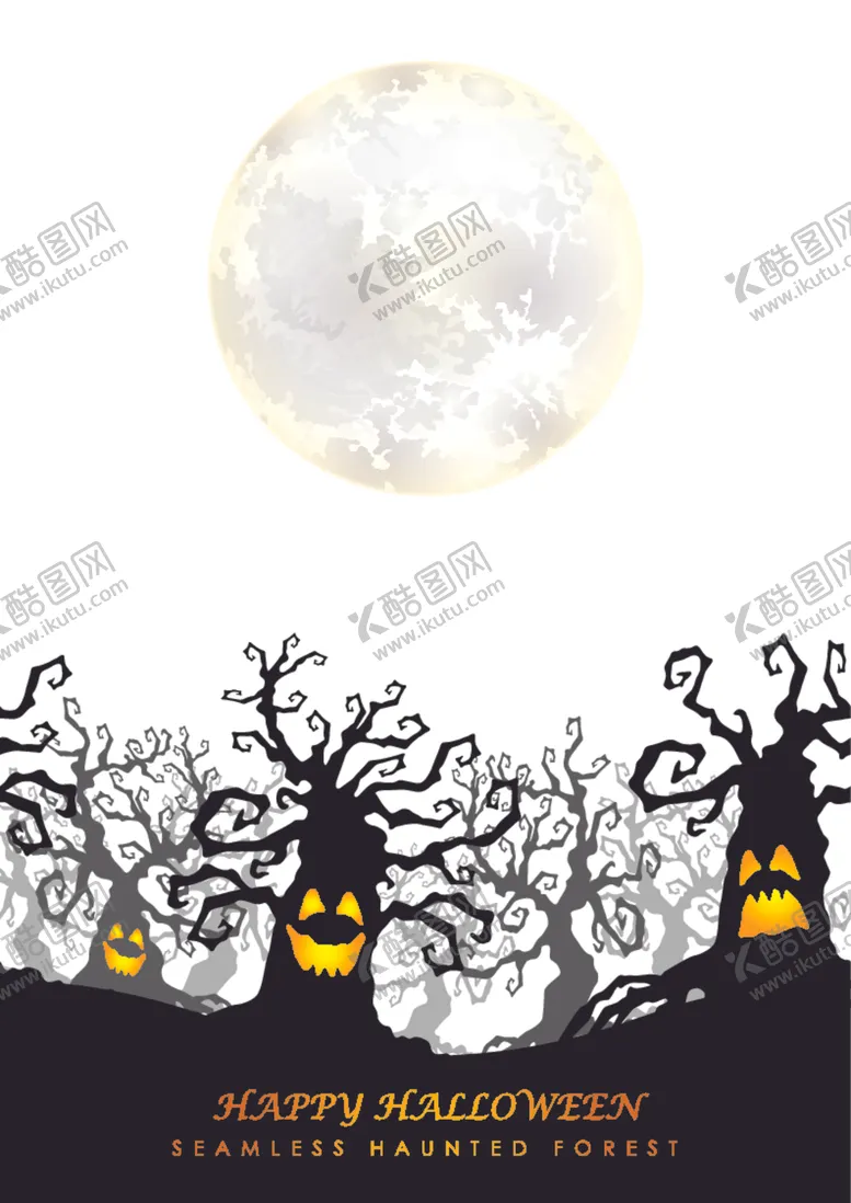 编号：86062706232309485635【酷图网】源文件下载-万圣节鬼怪蝙蝠