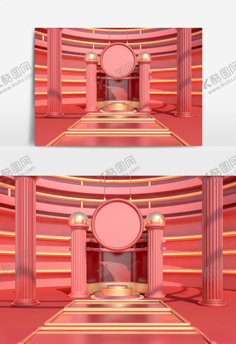 编号：40070609212206409510【酷图网】源文件下载-c4d电商促销场景模型oc渲染